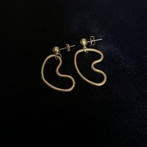 Madewell bold squiggle geometric earrings
